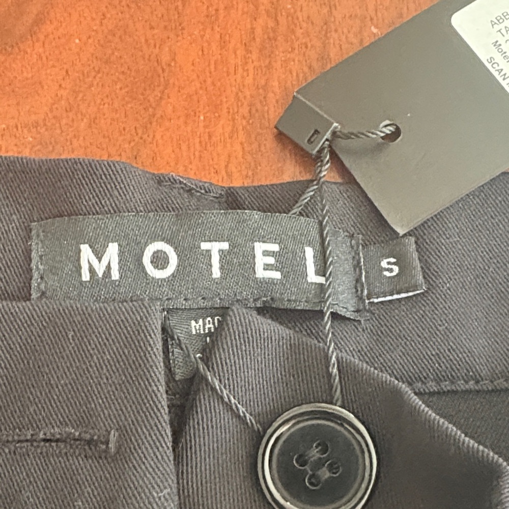 Motel Rocks Black Wide Leg Pants - Picture 2 of 4
